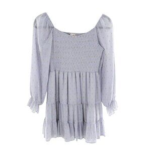 Altar'd State Babydoll Dress Women L Lavender Cottagecore Milkmaid Boho Romantic